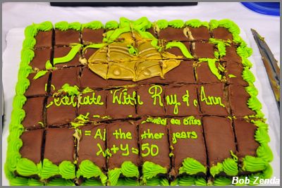 Edwards' 50th Anniversary Cake